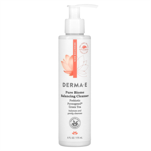 DERMA E Pure Biome Balancing Cleanser 6 fl oz (175 ml)