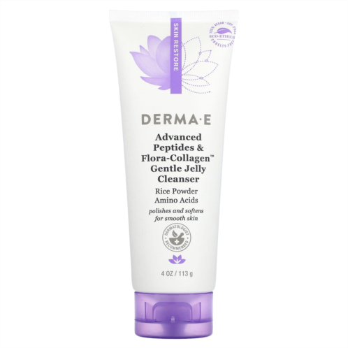 DERMA E Advanced Peptides & Flora-Collagen Gentle Jelly Cleanser 4 oz (113 g)