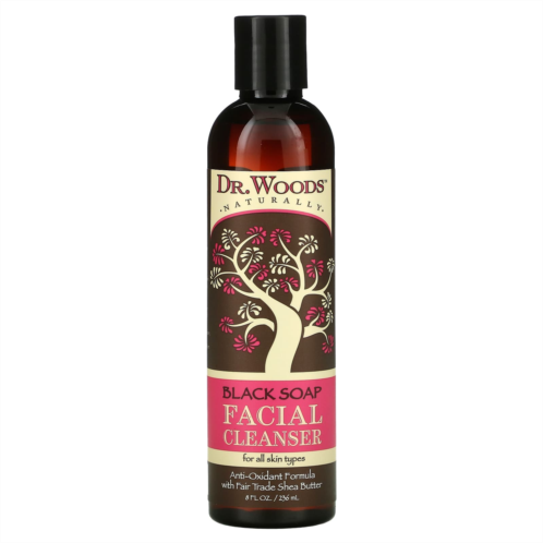 Dr. Woods Facial Cleanser Black Soap 8 fl oz (236 ml)