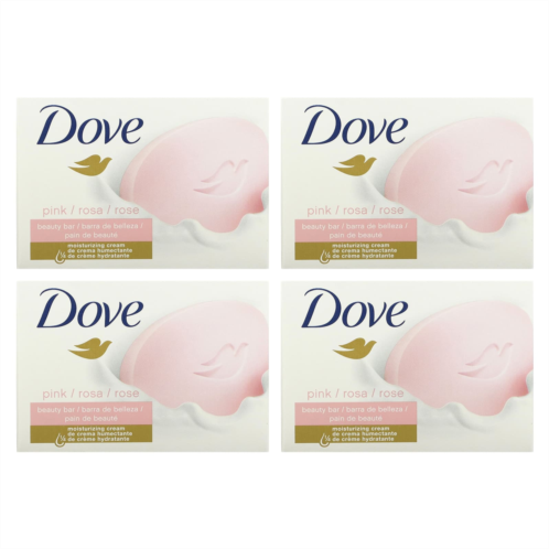 Dove Beauty Bar Soap with Deep Moisture Pink 4 Bars 3.75 oz (106 g) Each