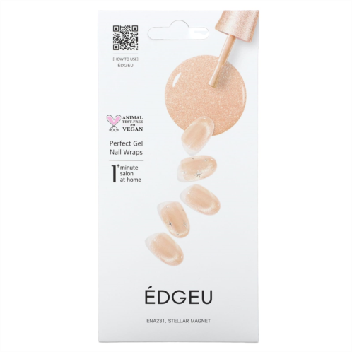 Edgeu Perfect Gel Nail Wraps ENA231 Stellar Magnet 16 Piece Strips Set