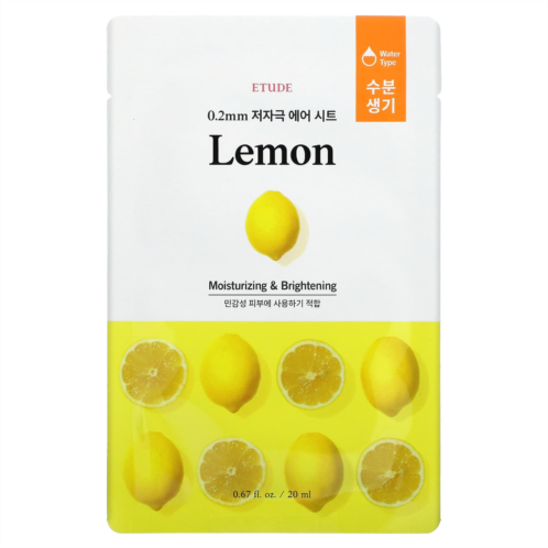 Etude Lemon Beauty Mask 1 Sheet Mask 0.67 fl oz (20 ml)