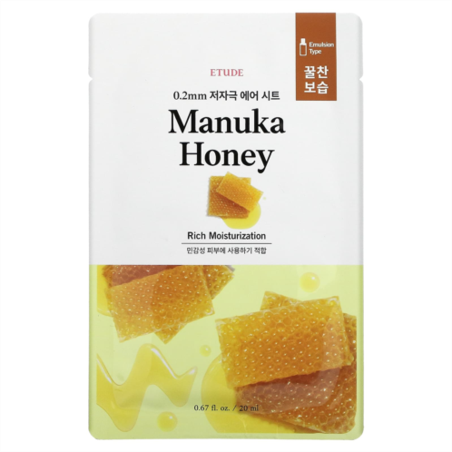 Etude Manuka Honey Beauty Mask 1 Mask 0.67 fl oz (20 ml)