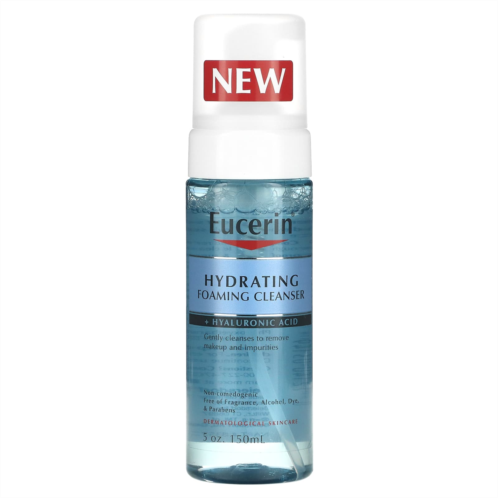Eucerin Hydrating Foaming Cleanser + Hyaluronic Acid 5 oz (150 ml)