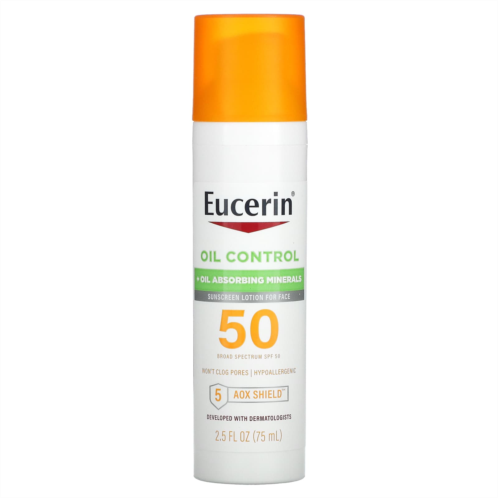 Eucerin Oil Control Lightweight Sunscreen Lotion for Face SPF 50 2.5 fl oz (75 ml)