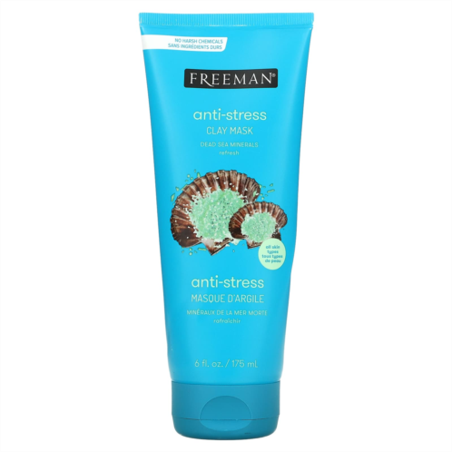 Freeman Beauty Anti-Stress Clay Beauty Mask Dead Sea Minerals 6 fl oz (175 ml)