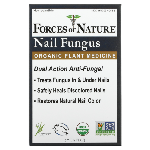 Forces of Nature Nail Fungus Organic Plant Medicine 0.17 fl oz (5 ml)