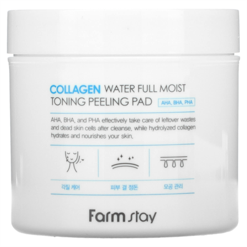 Farmstay Collagen Water Full Moist Toning Peeling Pad 70 Pads