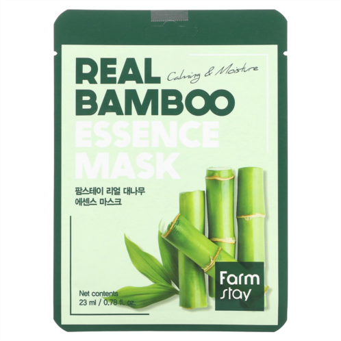 Farmstay Real Bamboo Essence Beauty Mask 1 Sheet Mask 0.78 fl oz (23 ml)