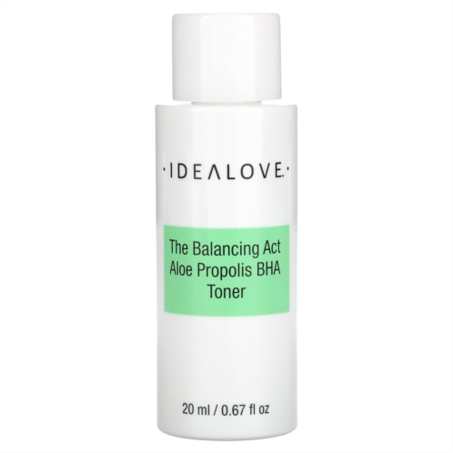 Idealove The Balancing Act Aloe Propolis BHA Toner Trial Size 0.67 fl oz (20 ml)