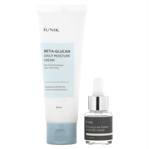 iUNIK Beta-Glucan Edition Skin Care Set Cream & Mini Serum 2 Piece Set