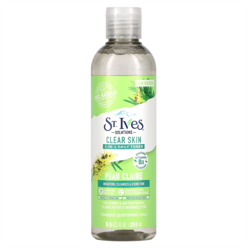 St. Ives Solutions 3-in-1 Daily Toner Tea Tree & Witch Hazel 8.5 fl oz (251 ml)