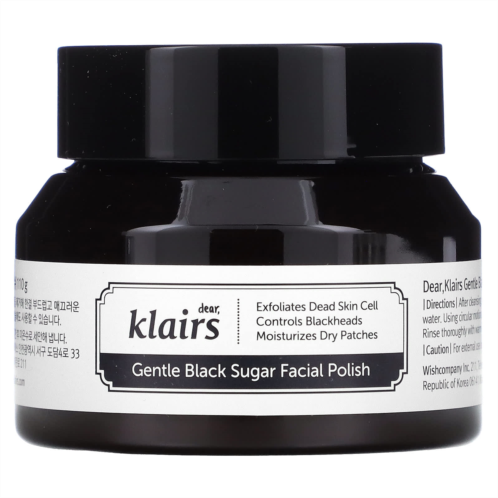 Dear, Klairs Dear Klairs Gentle Black Sugar Facial Polish 3.8 oz (110 g)