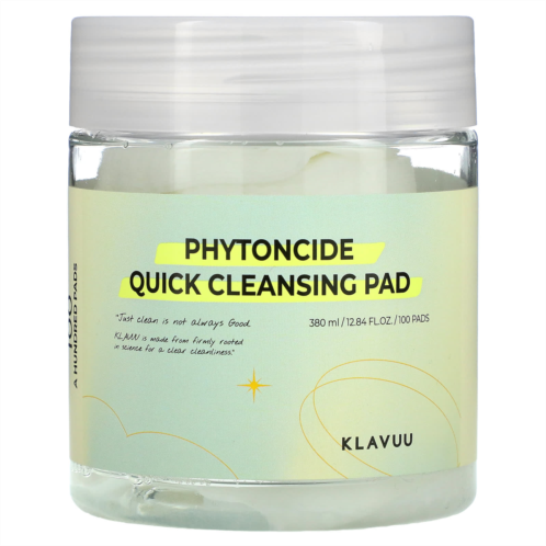 KLAVUU Phytoncide Quick Cleansing Pad 100 Pads