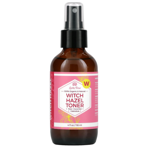 Leven Rose 100% Organic & Natural Witch Hazel Toner 4 fl oz (118 ml)