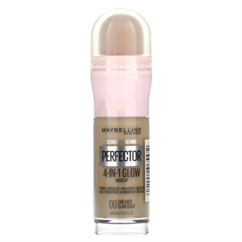 Maybelline Instant Age Rewind Perfector 4-in-1 Glow Makeup 00 Fair-Light 0.68 fl oz (20 ml)