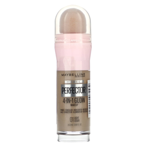 Maybelline Instant Age Rewind Perfector 4-in-1 Glow Makeup 01 Light 0.68 fl oz (20 ml)