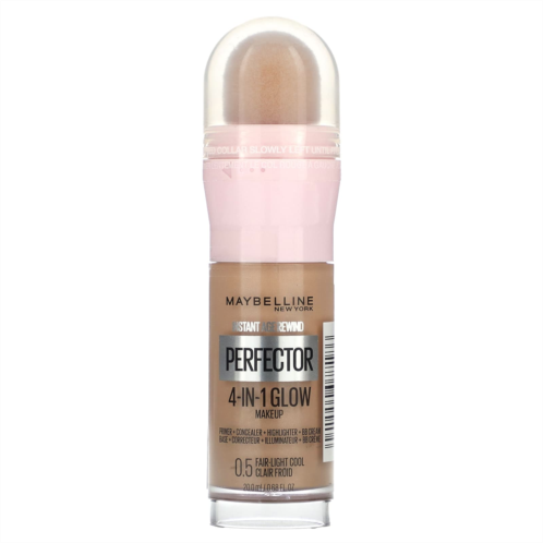 Maybelline Instant Age Rewind Perfector 4-in-1 Glow Makeup 0.5 Fair-Light Cool 0.68 fl oz (20 ml)