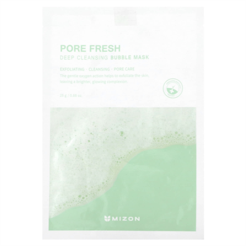 Mizon Pore Fresh Deep Cleansing Bubble Beauty Mask 1 Sheet Mask 0.88 oz (25 g)