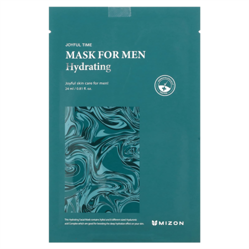 Mizon Men Hydrating Beauty Mask 1 Sheet Mask 0.81 fl oz (24 ml)