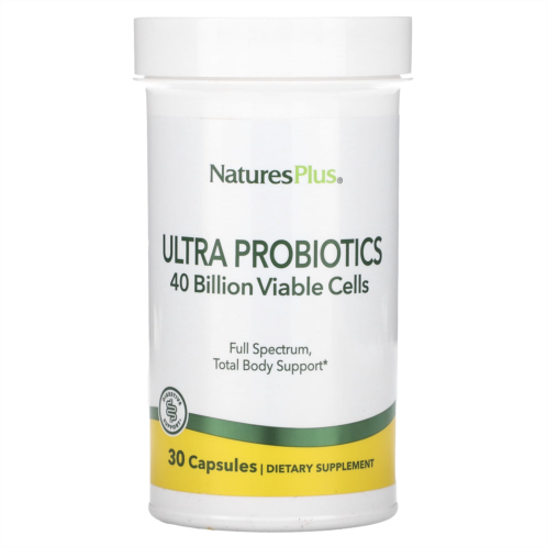 NaturesPlus Ultra Probiotics 40 Billion 30 Capsules