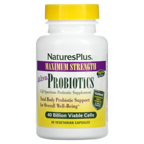 NaturesPlus Ultra Probiotics Maximum Strength 40 Billion 60 Vegetarian Capsules