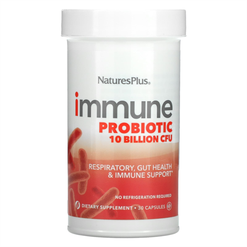NaturesPlus Immune Probiotic 10 Billion CFU 30 Capsules
