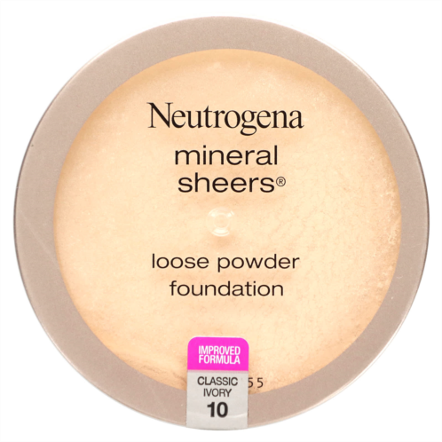 Neutrogena Mineral Sheers Loose Powder Foundation Classic Ivory 10 0.19 oz (5.5 g)