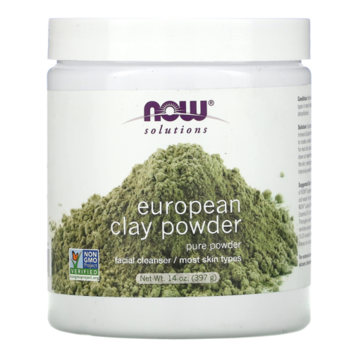NOW Foods Solutions European Clay Powder 14 oz (397 g)