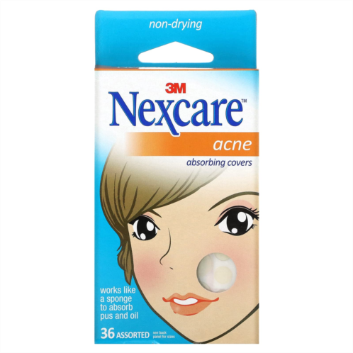 Nexcare Acne Absorbing Covers 36 Assorted Covers