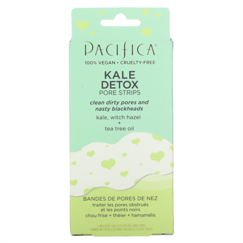 Pacifica Kale Detox Pore Strips 6 Individual Single Use Natural Fiber Strips