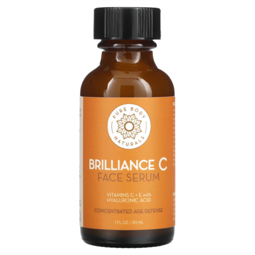 Pure Body Naturals Brilliance C Face Serum 1 fl oz (30 ml)