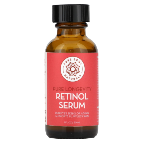 Pure Body Naturals Pure Longevity Retinol Serum 1fl oz (30 ml)