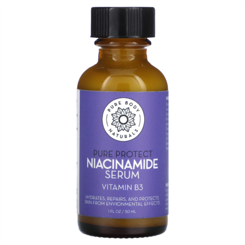 Pure Body Naturals Pure Protect Niacinamide Serum 1 fl oz (30 ml)