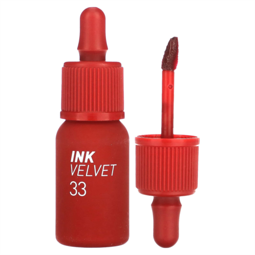 Peripera Ink Velvet Lip Tint 33 Pure Red 0.14 oz (4 g)