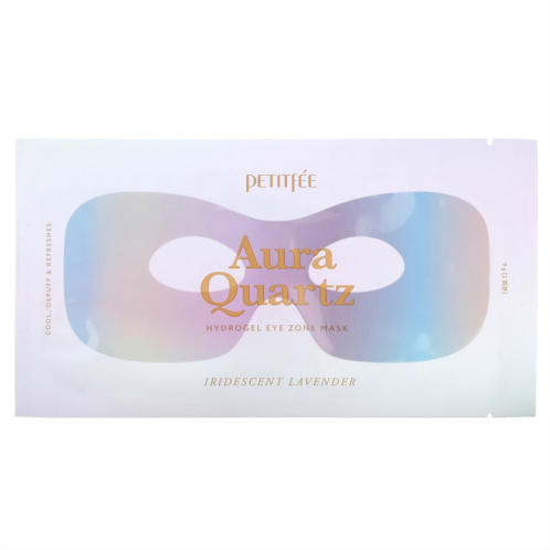 Petitfee Aura Quartz Hydrogel Eye Zone Beauty Mask Iridescent Lavender 1 Mask 9 g