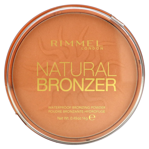 Rimmel London Natural Bronzer Waterproof Bronzing Powder 021 Sun Light 0.49 oz (14 g)