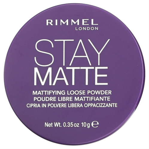 Rimmel London Stay Matte Mattifying Loose Powder 001 Transparent 0.35 oz (10 g)