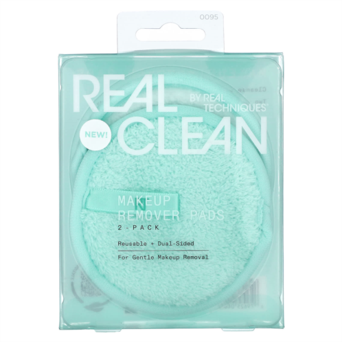 Real Techniques Makeup Remover Pads Reusable + Dual-Sided 2 Pack
