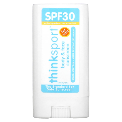 think Thinksport Face & Body Mineral Sunscreen Stick For Kids SPF 30 0.64 oz (18.4 g)