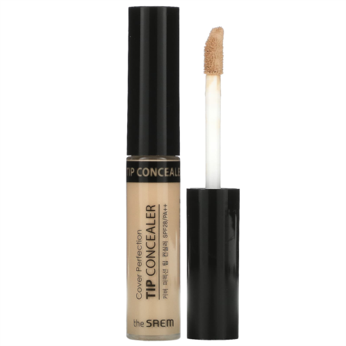 The Saem Cover Perfection Tip Concealer SPF 28 PA++ 01 Clear Beige 0.23 oz