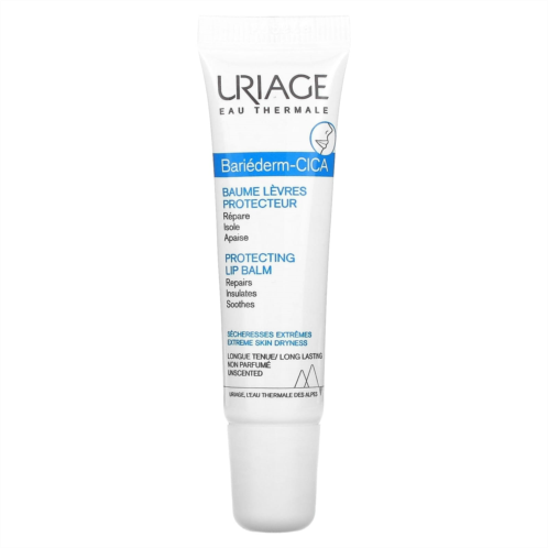Uriage Bariederm-Cica Protecting Lip Balm Unscented 0.5 fl oz (15 ml)