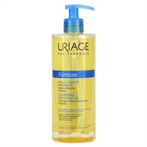 Uriage Xemose Cleansing Soothing Oil Unscented 17 fl oz (500 ml)