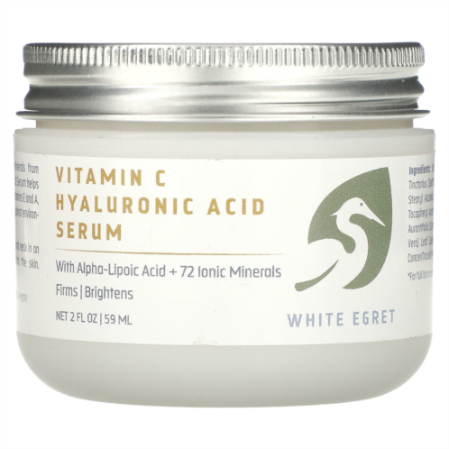 White Egret Personal Care Vitamin C Hyaluronic Acid Serum 2 fl oz (59 ml)