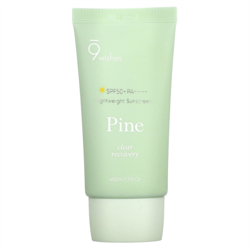 9Wishes Pine Lightweight Sunscreen SPF50+PA++++ 1.7 fl oz (50 ml)