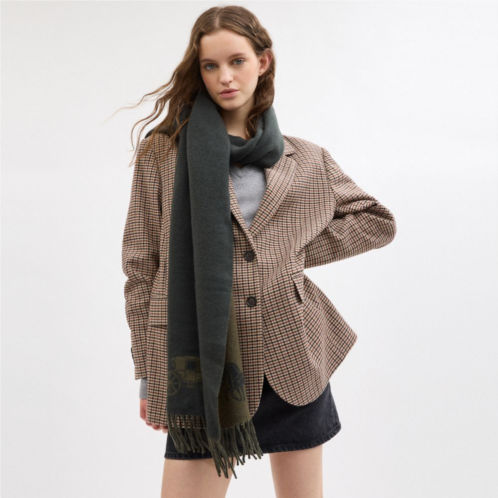 COACH Horse And Carriage Double Face Oversized Muffler