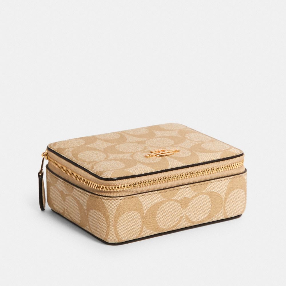 COACH Large Jewelry Box In Signature Canvas