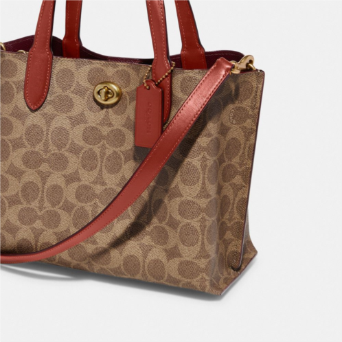 Coach Willow Tote Bag 24 In Signature Canvas