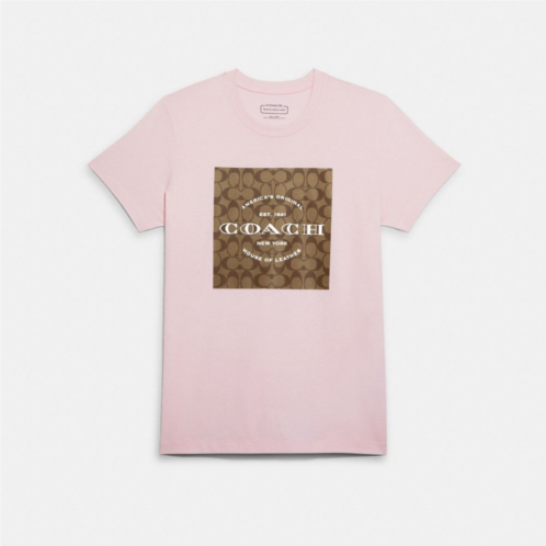 COACH Signature T Shirt In Organic Cotton