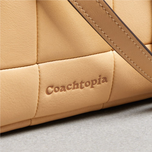 Coach Alter/Ego Satchel Bag In Checkerboard Upcrafted Leather